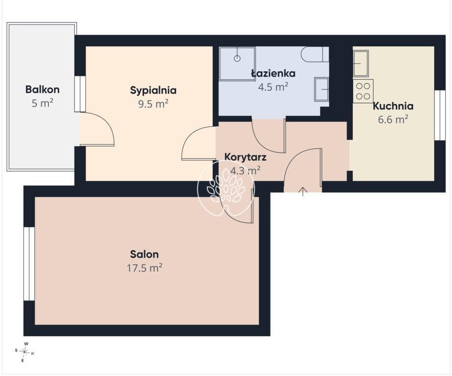 Dwa pokoje 40m2 - zdjęcie 15