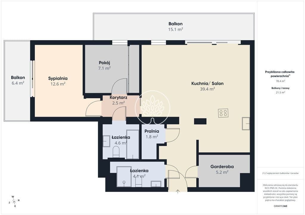 Luksusowy apartament w centrum 80m2 - zdjęcie 15