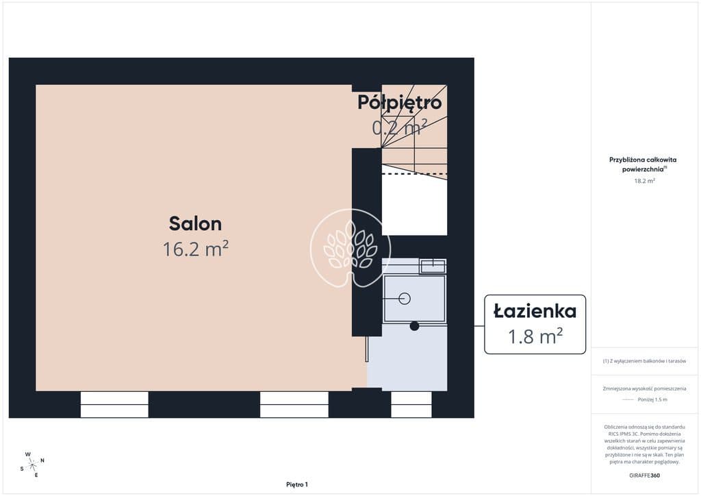 2 pokojowe mieszkanie w centrum - zdjęcie 11