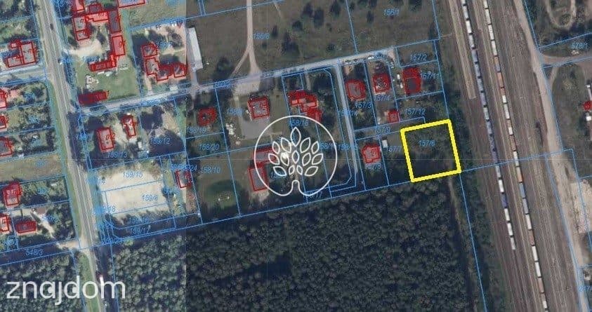 Działka NWW , ściana lasu, plan zagospodarowania - zdjęcie 2