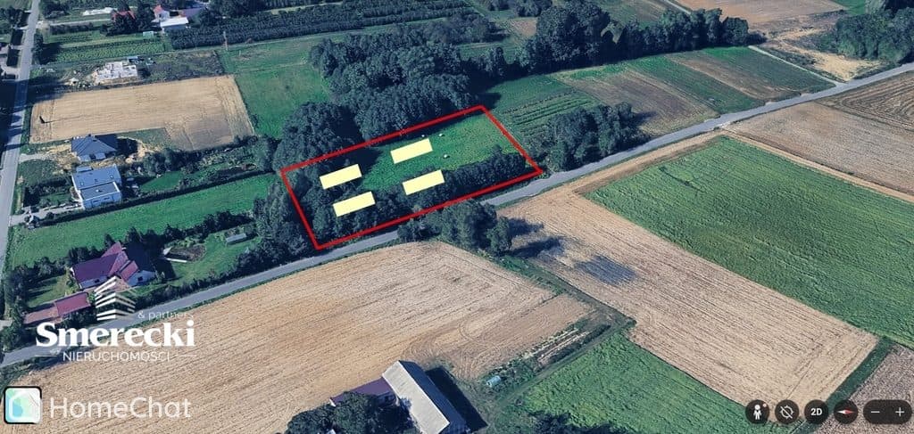 Działka z warunkami zabudowy na 4 bliźniaki