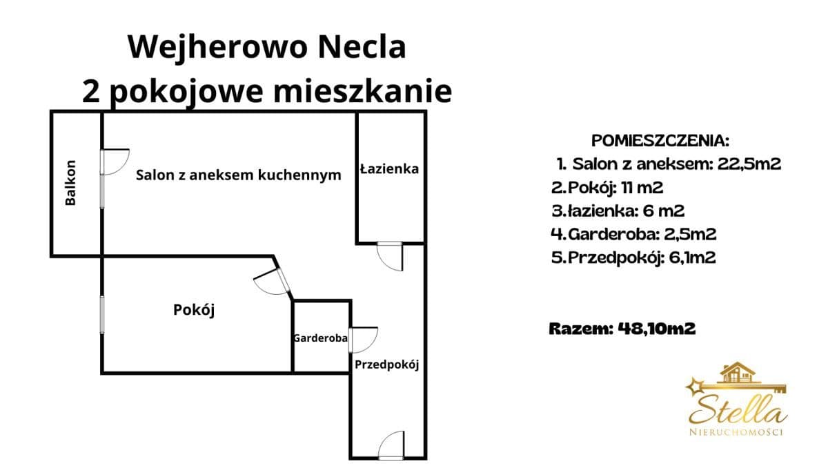 2 pokojowe mieszkanie z garderobą - zdjęcie 12