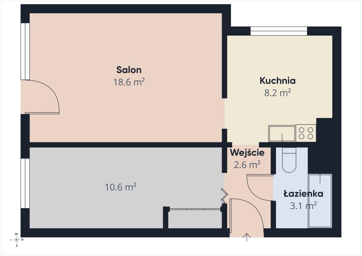 Przytulne M2 przy lesie | Parter | Duży balkon