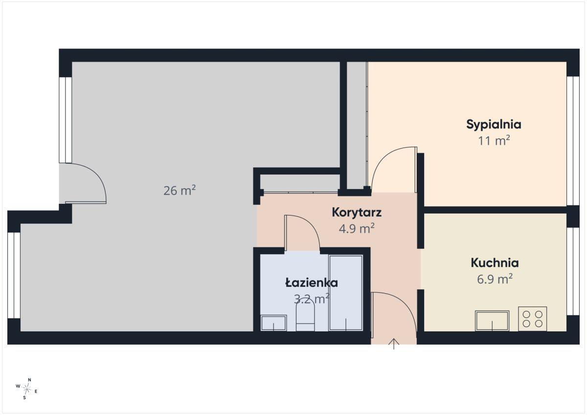 2POKOJE | 54,5 M² | OS. MICKIEWICZA | KONOPNICKIEJ - zdjęcie 11