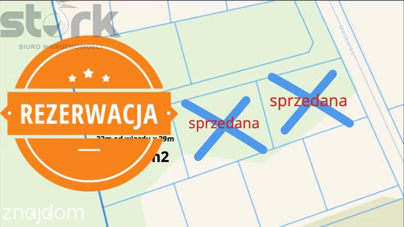 Rezerwacja do 31-10-2026r Działka 1000 m2 Henryszew z MPZP