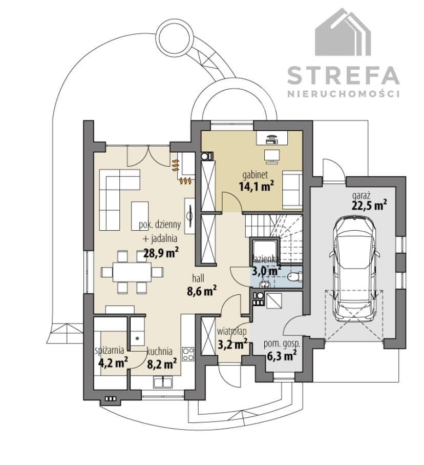 Pogórska Wola NOWOCZESNY DOM W STANIE DEWELOPERSKIM – PROJEKT BELLA II - zdjęcie 11