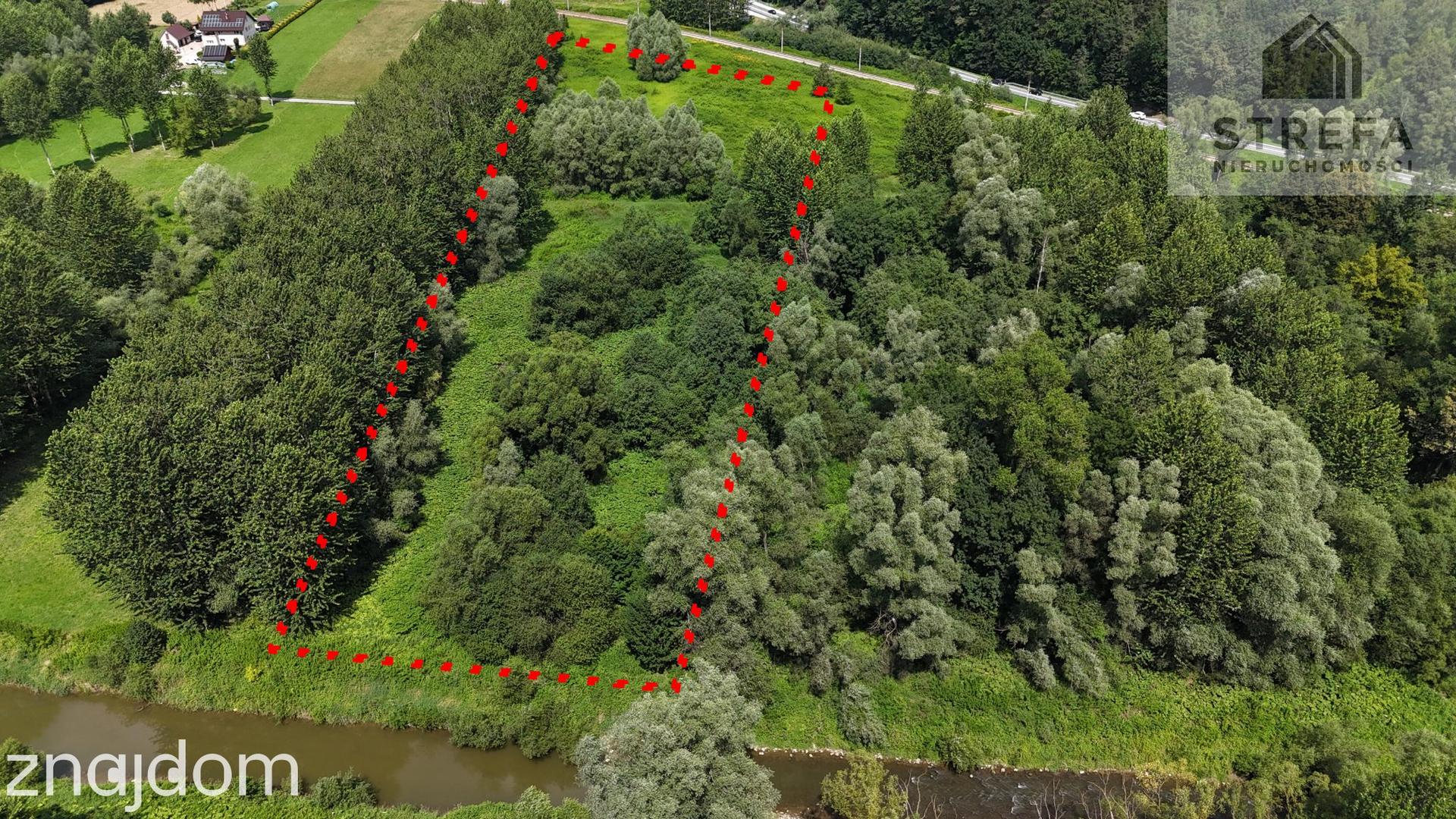 Działka rolna 1,64 ha w Chojniku nad rzeką Biała – wyjątkowa lokalizacja