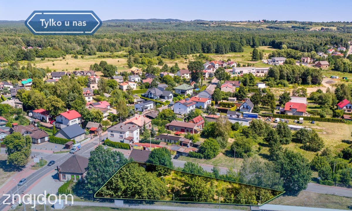 Działka Inwestycyjna centrum Poraja 1 659m2 - zdjęcie 3