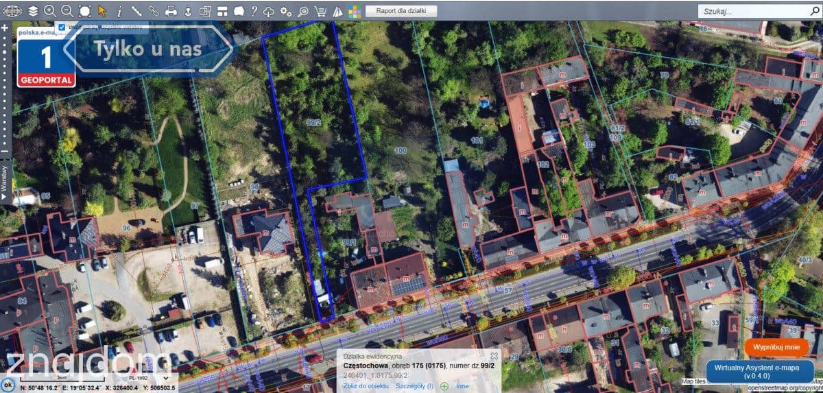 Pod Jasną Górą | Działka 1796 m² - zdjęcie 2