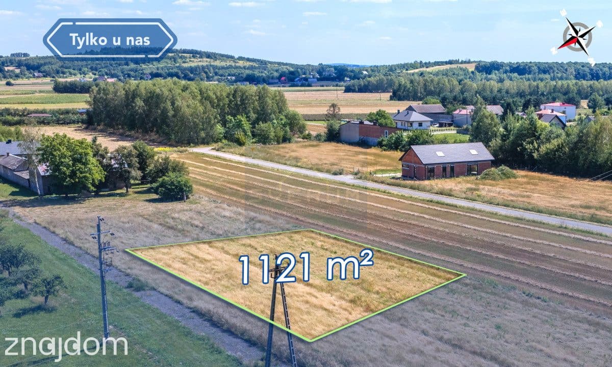 Działka budowlana 1121 m² wymiarowa Zawada, Mstów - zdjęcie 4
