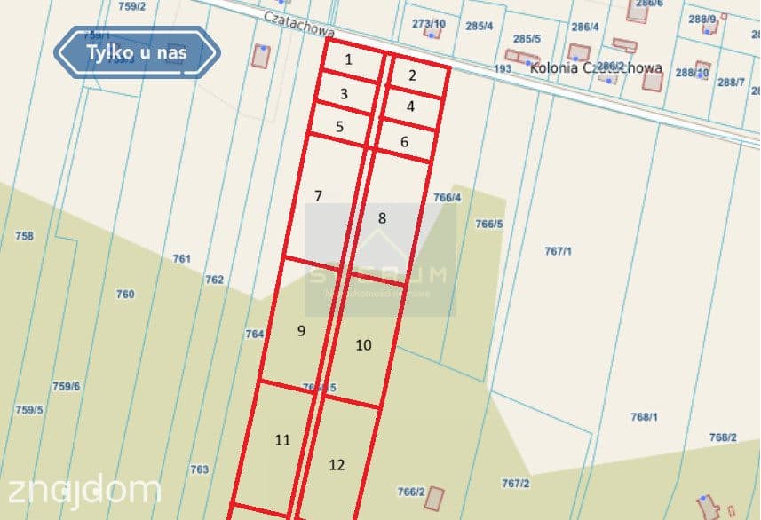 Działki Budowlane centrum Jury Czatachowa gm Żarki - zdjęcie 2
