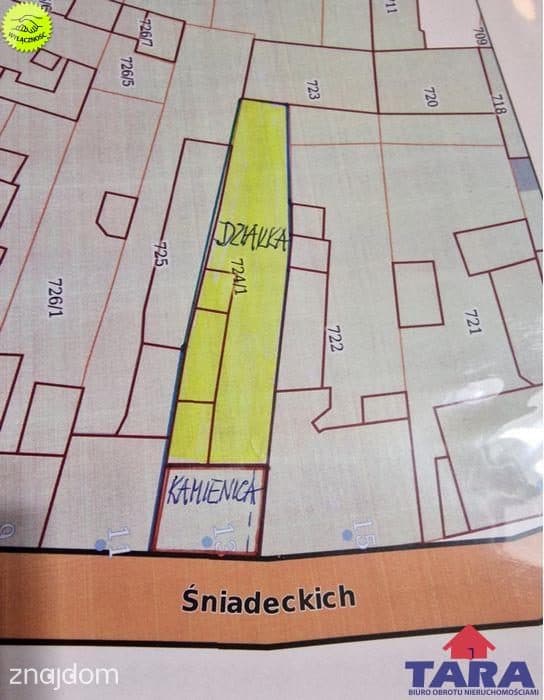 Działka w centrum Żnina