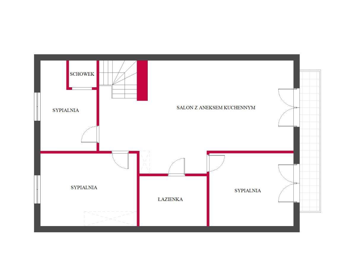 Przestronne mieszkanie 75 m² z balkonem i strychem - zdjęcie 14