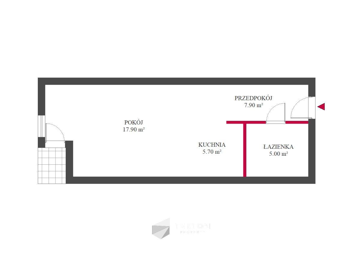 Kawalerka 36,5 m² z balkonem Poznań ul.Kosynierska - zdjęcie 15
