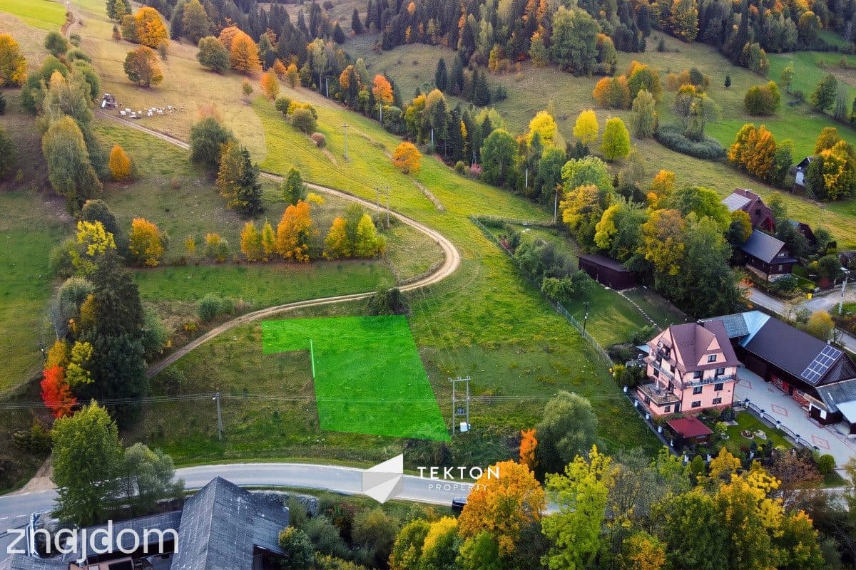 Łapszanka  779 m² budowlana przy drodze