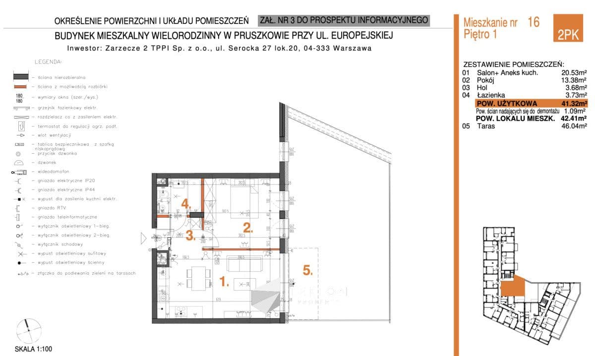 2 pokoje | Taras 46 m²| Europejska 15 - zdjęcie 4