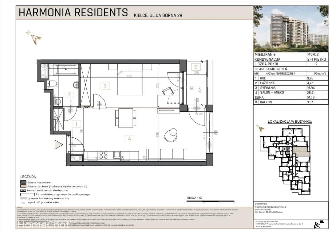 Kupujący nie płaci prowizji | Apartament| Harmonia Residents |