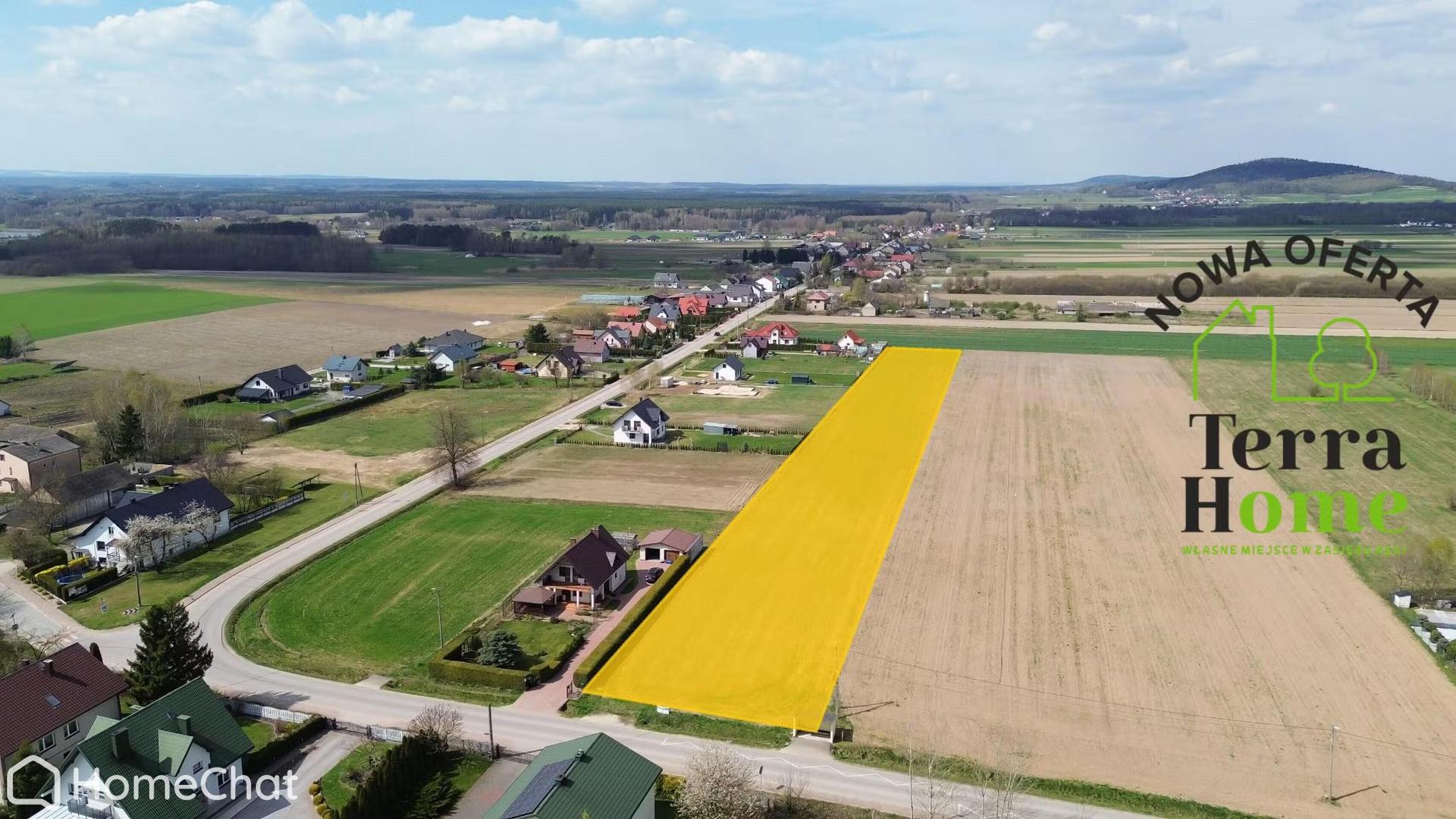 Duża działka budowlana Starwczynek 20 km od Kielc