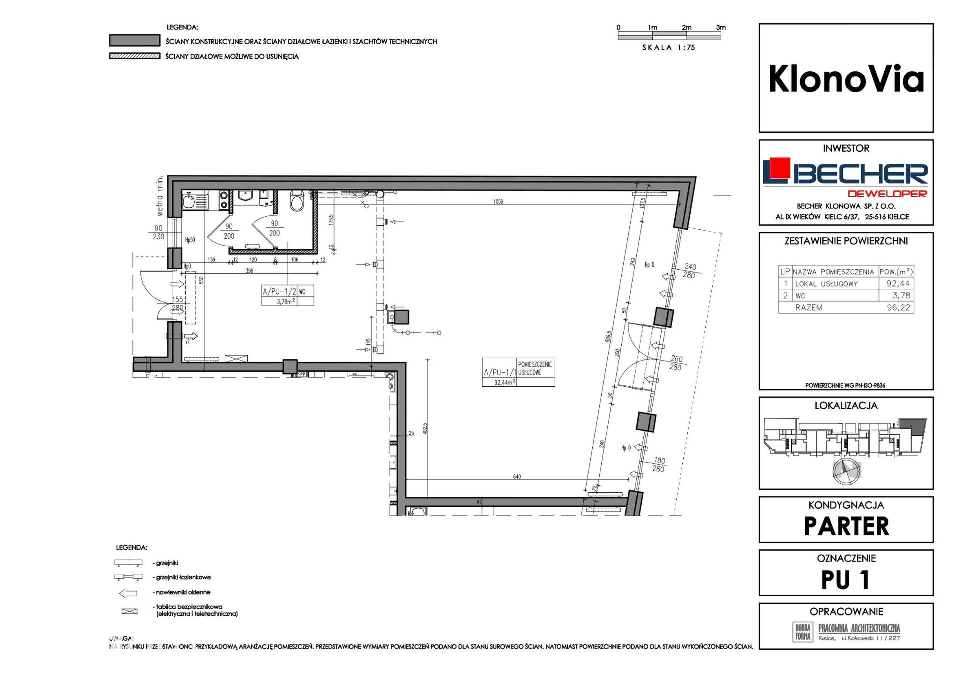 Lokal usługowy do wynajęcia – ul. Klonowa, Kielce - zdjęcie 2