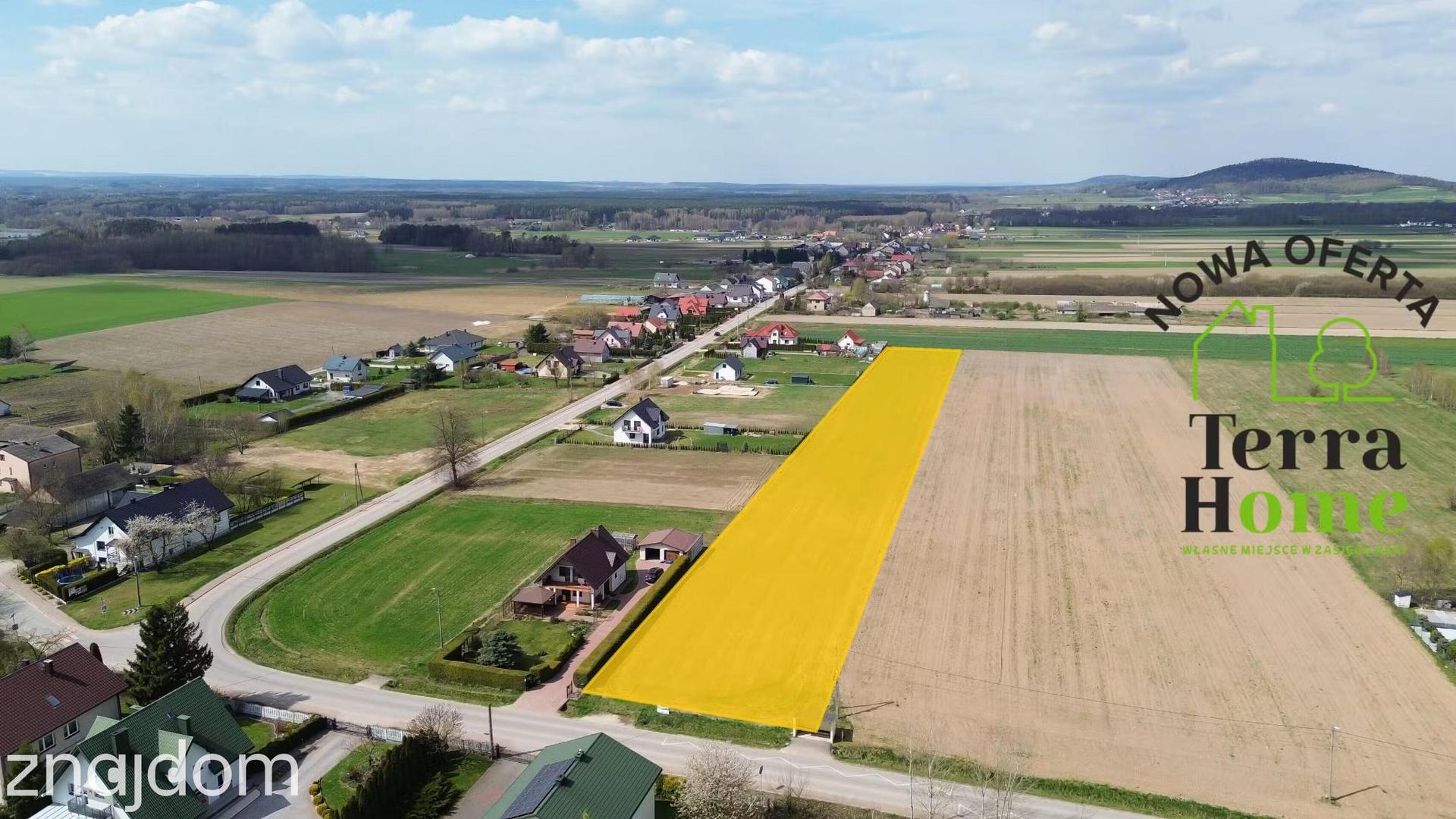 Duża działka budowlana Starwczynek 20 km od Kielc