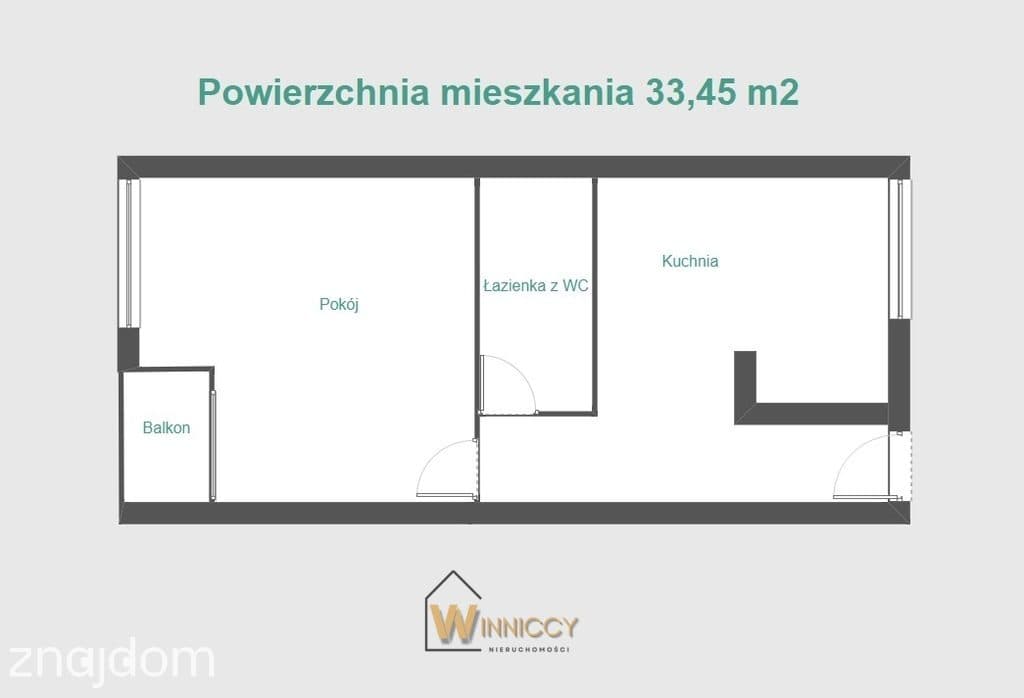 Klimatyczna kawalerka 33,45m², Stare Miasto(Rynek) - zdjęcie 16