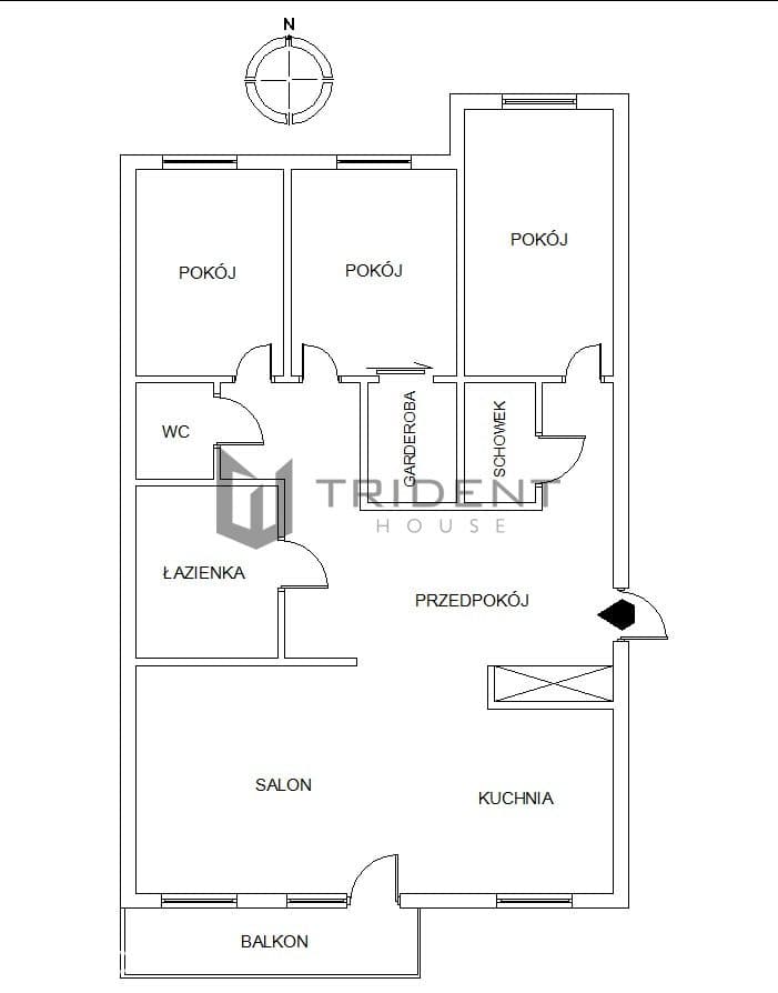91,6 m² 4 pokoje Balkon Kameralne osiedle! - zdjęcie 5