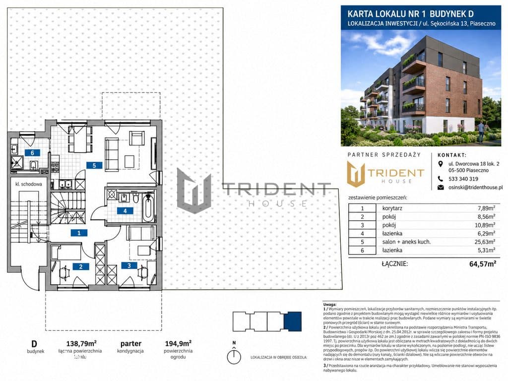 Villa Piaseczno 138,79 m² 6 pokoi - ogród 194,9 m²! - zdjęcie 5