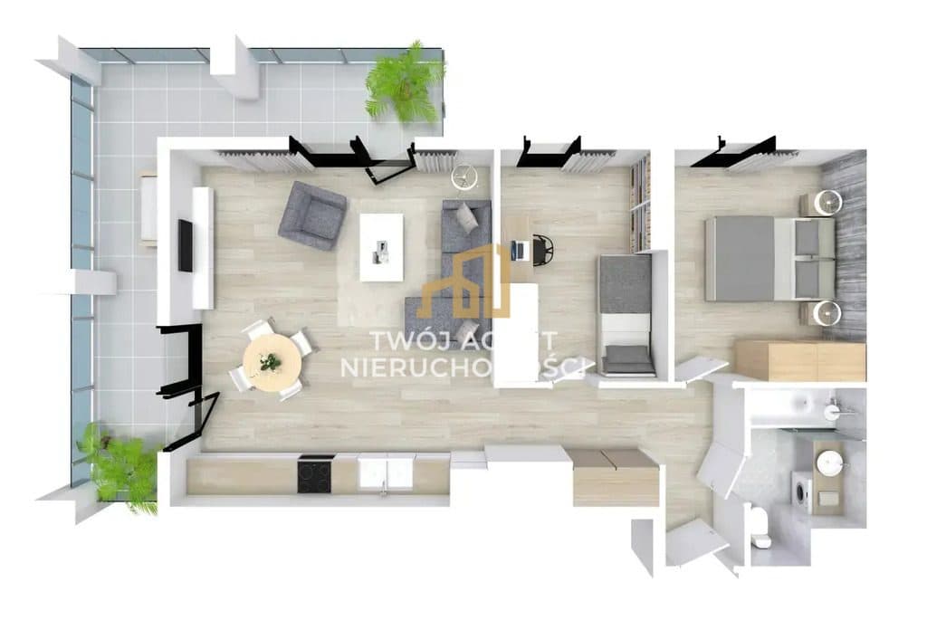 3-pok | 57,5 m² | Kwiatkowskiego | garaż | k. lok - zdjęcie 11