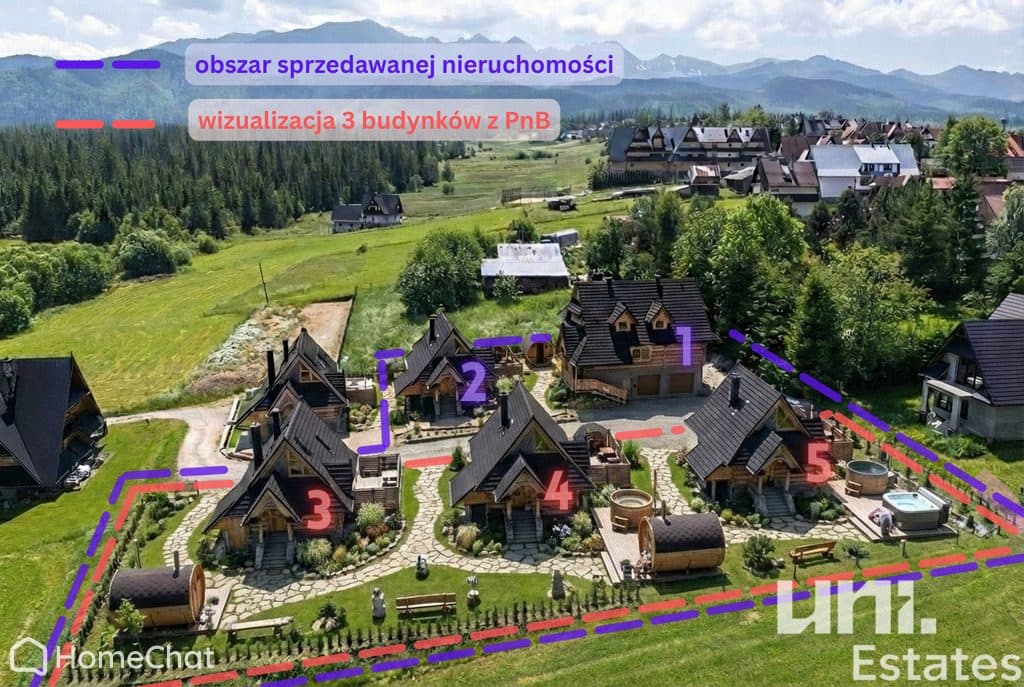 Na sprzedaż 2 domy NA NAJEM Murzasichle