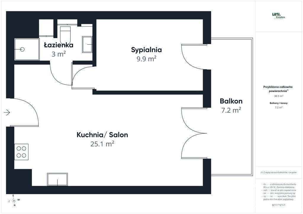 Nowoczesny apartament Zabrze 2pokoje 38m2 + Balkon - zdjęcie 19