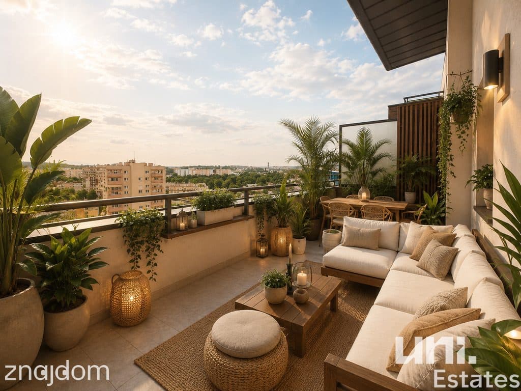 Duży Balkon z Widokiem⭐Dwupoziomowe⭐Bardzo jasne