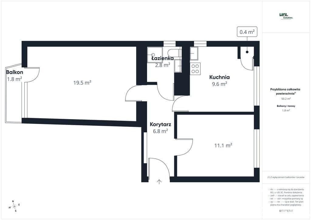 2 POKOJOWE MIESZKANIE BLISKO CENTRUM/BALKON - zdjęcie 16