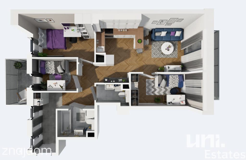 URSUS I 4 POKOJE I 59,72 m2 I 0% PROWIZJI I - zdjęcie 3