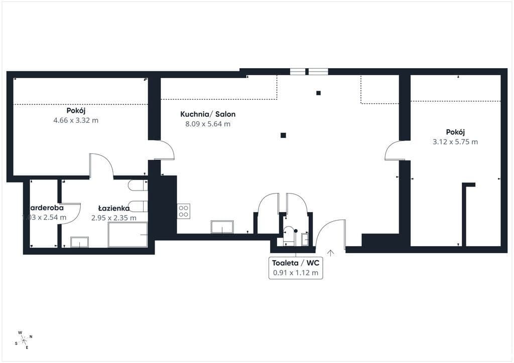3- pokoje | Śródmieście | 72 m2 - zdjęcie 19