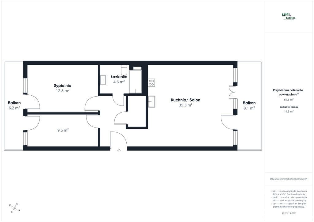 3 pokoje | 62,8 m² | zielona okolica | wykończone - zdjęcie 19