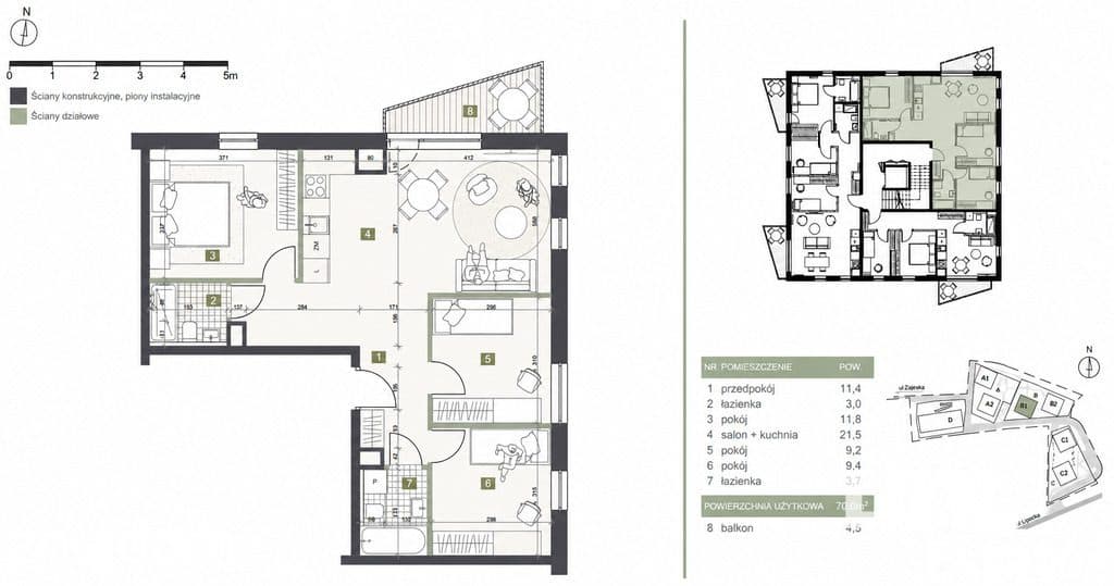 4 POKOJE | 70 M² | 2 ŁAZIENKI | GARAŻ ZA 1 PLN - zdjęcie 19