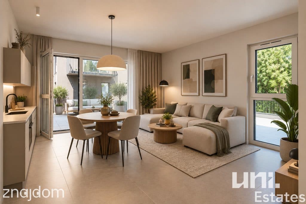 2 POKOJE | 39,4 M² | OGRÓDEK 60,8 M² | TARAS