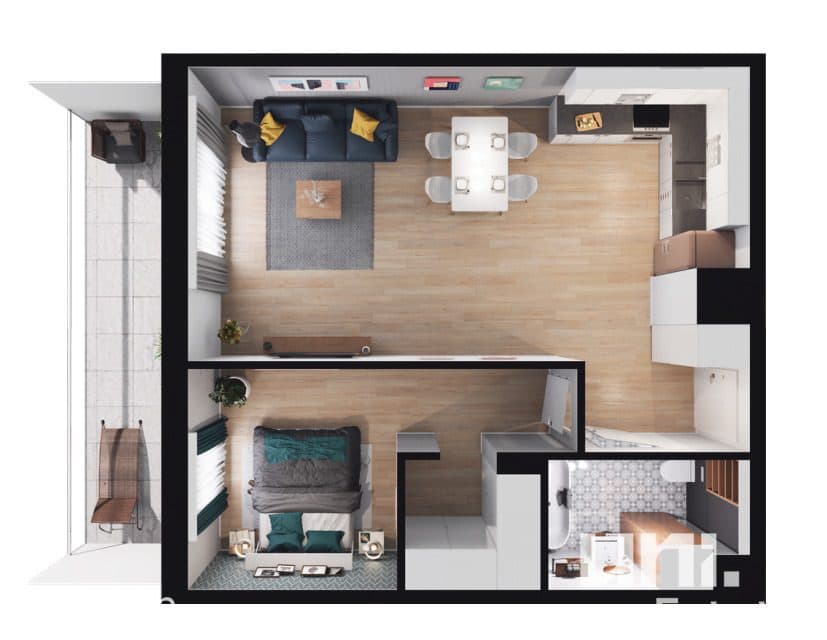 2 POKOJE I 54,55 m2 I 0% PROWIZJI I GARDEROBA - zdjęcie 20