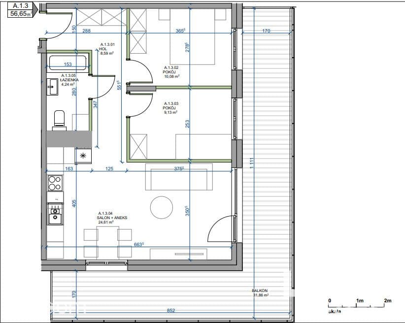 3 POKOJE I 56,65 m2 I 0% PROWIZJI - zdjęcie 20