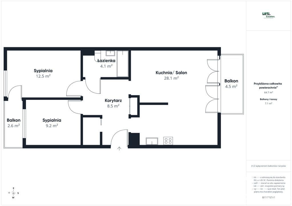 3 pokoje | 66 m2 | Czerwone Maki | Ruczaj - zdjęcie 16