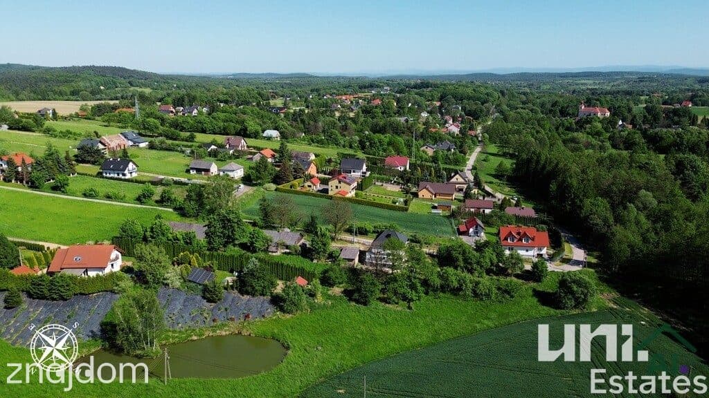 Działka budowlana 1860 m2 | Alwernia | Zielono