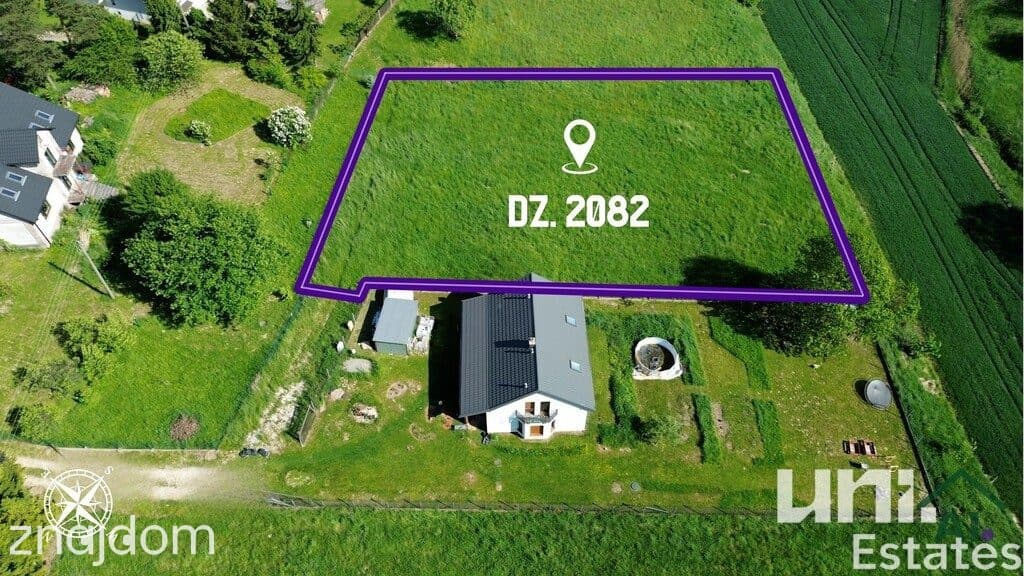 Działka budowlana 1860 m2 | Alwernia | Zielono - zdjęcie 2