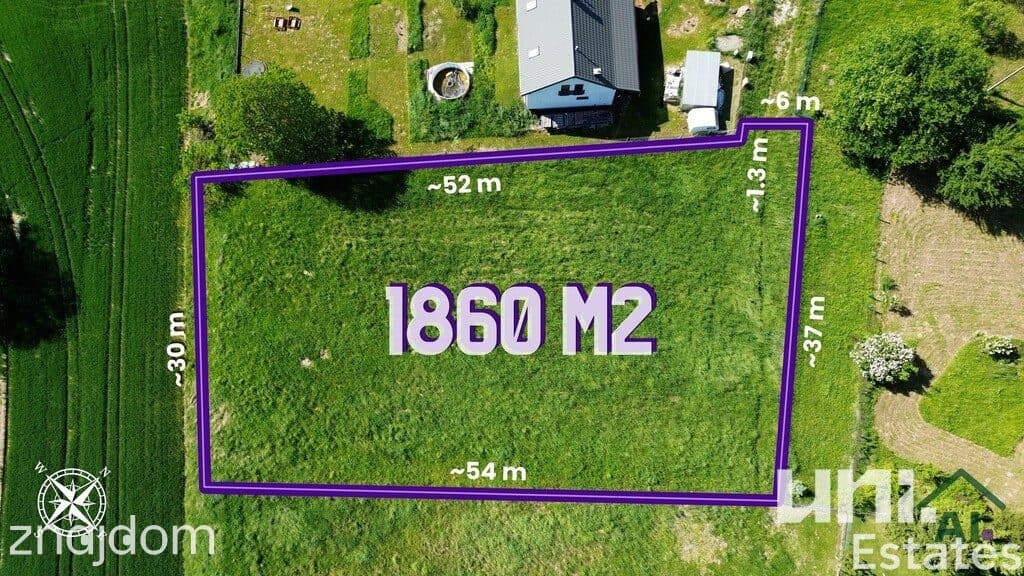 Działka budowlana 1860 m2 | Alwernia | Zielono - zdjęcie 3