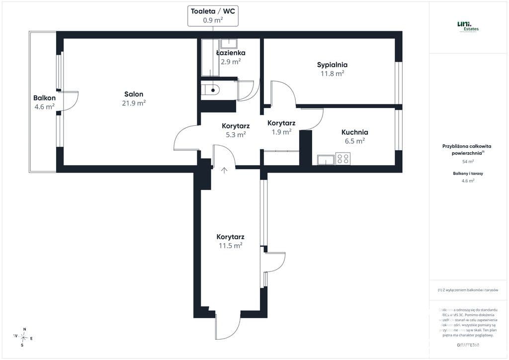 2 pokoje | 52,41 m² | balkon | 10. piętro | Zabrze, ul. Skłodowskiej - zdjęcie 20