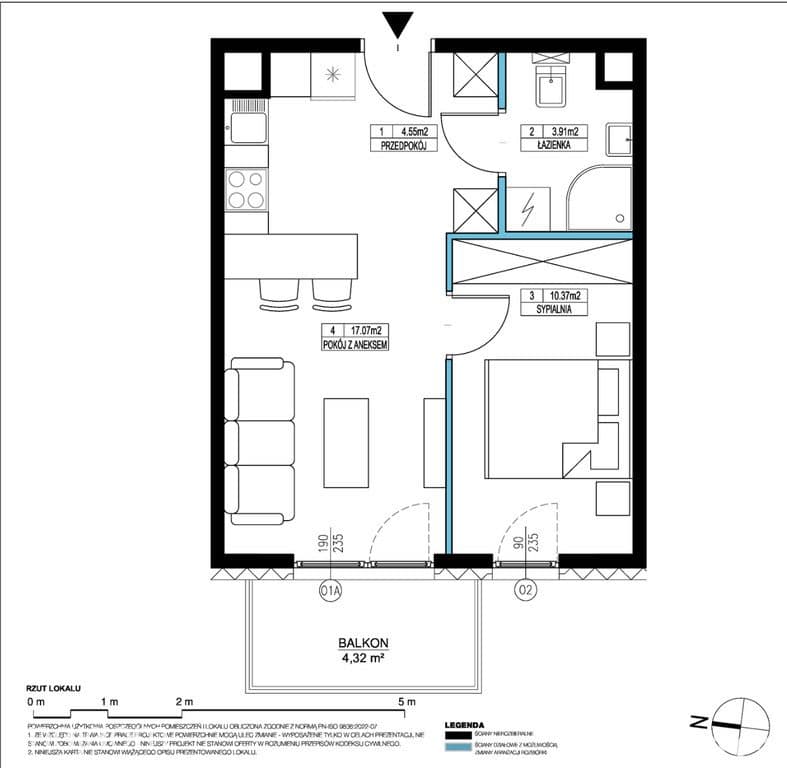2 POKOJE I 35,90 m2 I 0 PROWIZJI I Q4 2026 - zdjęcie 7