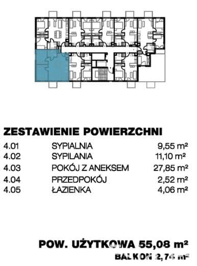 3 POKOJE I 55,08 m2 I 0 PROWIZJI I Q4 2026 - zdjęcie 10
