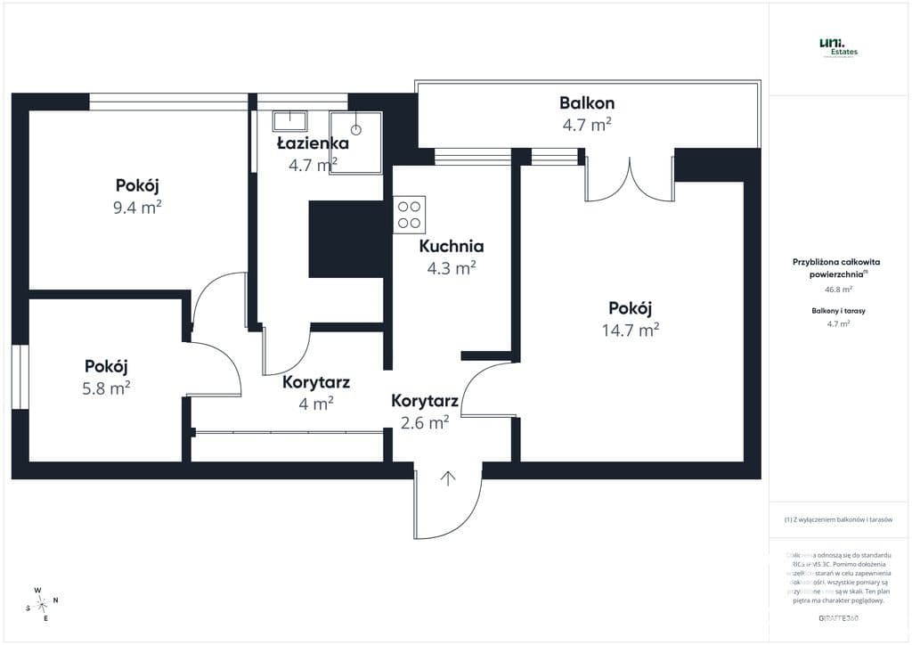 3 pokoje / parter / świetna lokalizacja / balkon - zdjęcie 19