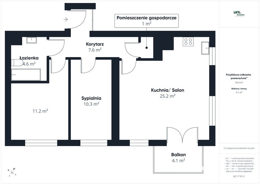 Balkon | Garaż | Do centrum 15 min | 60m2 - zdjęcie 16