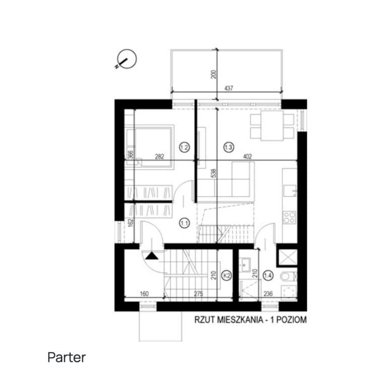 Wykończony apartament z tarasem | widok na góry - zdjęcie 17