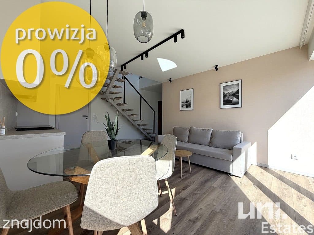 Wykończony apartament z tarasem | widok na góry